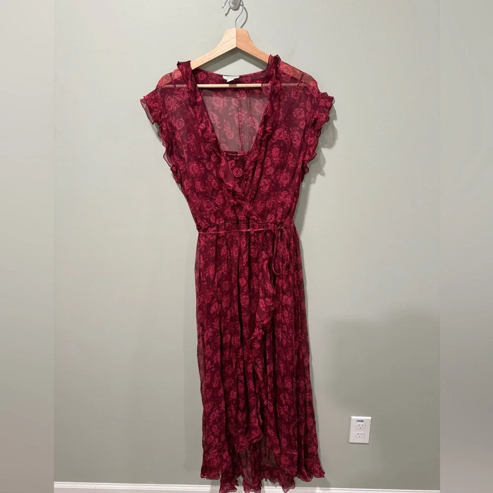 Sundance Catalog Faux Wrap Floral Dress - Picture 1 of 4